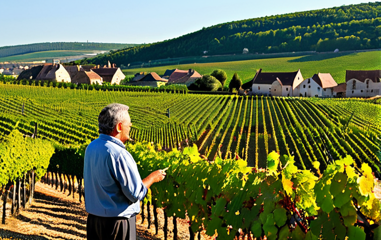 무역협상에서 발생한 주요 분쟁 사례 - French Vineyard Scene**

"A picturesque vineyard in Burgundy, France, with rows of grapevines stretc...