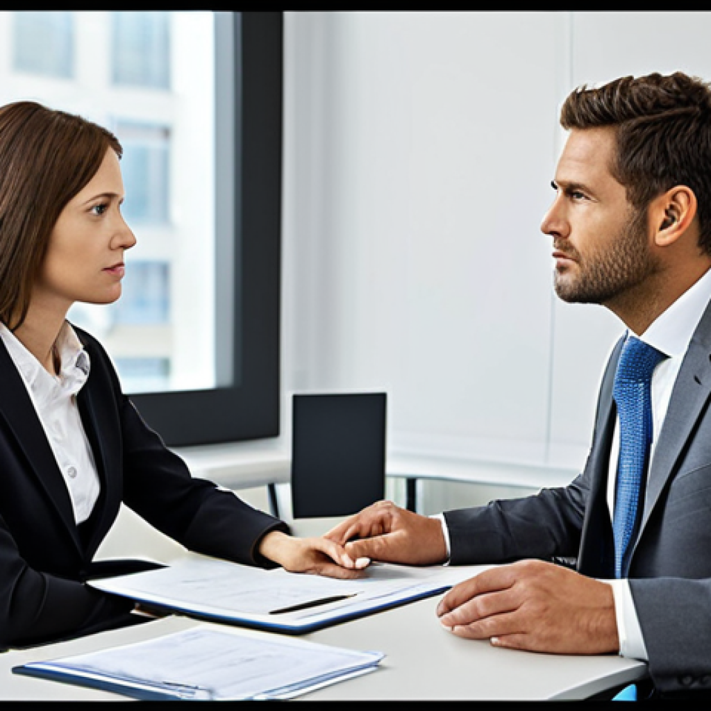 무역협상에서 협상의 타이밍 결정 전략 - Decoding Non-Verbal Cues**
"A professional mediator in a modern office setting, attentively observi...